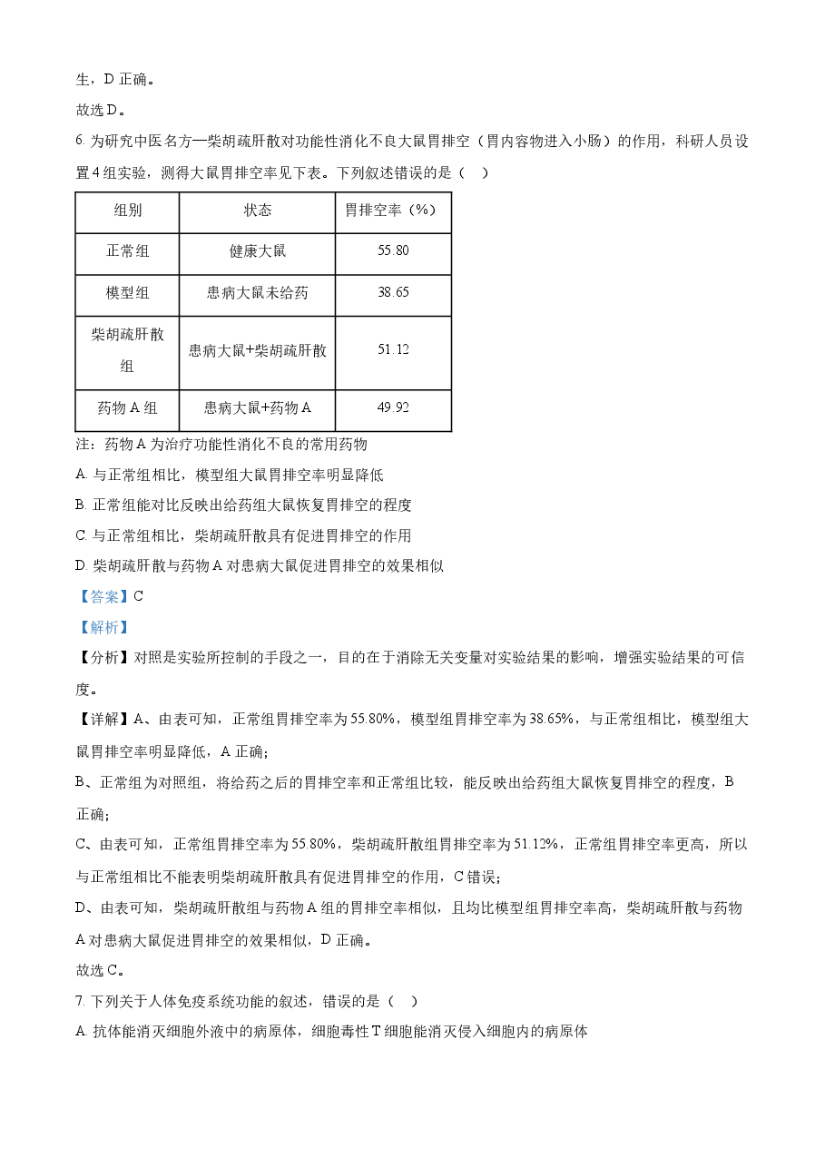 精品解析：2022年新教材辽宁生物高考真题（解析版）.docx，第4页预览