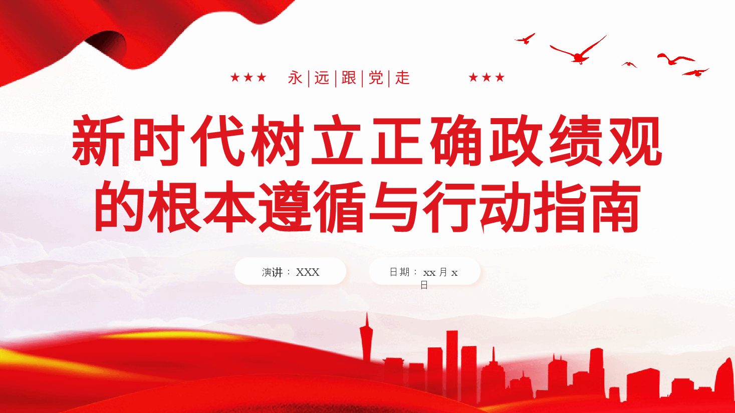 新时代树立正确政绩观的根本遵循与行动指南课件PPT.pptx,第1页预览