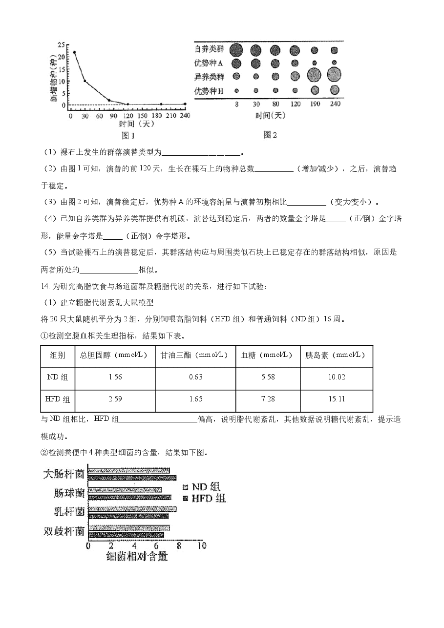 精品解析:2022年新教材天津生物高考试题(原卷版).docx,第4页预览