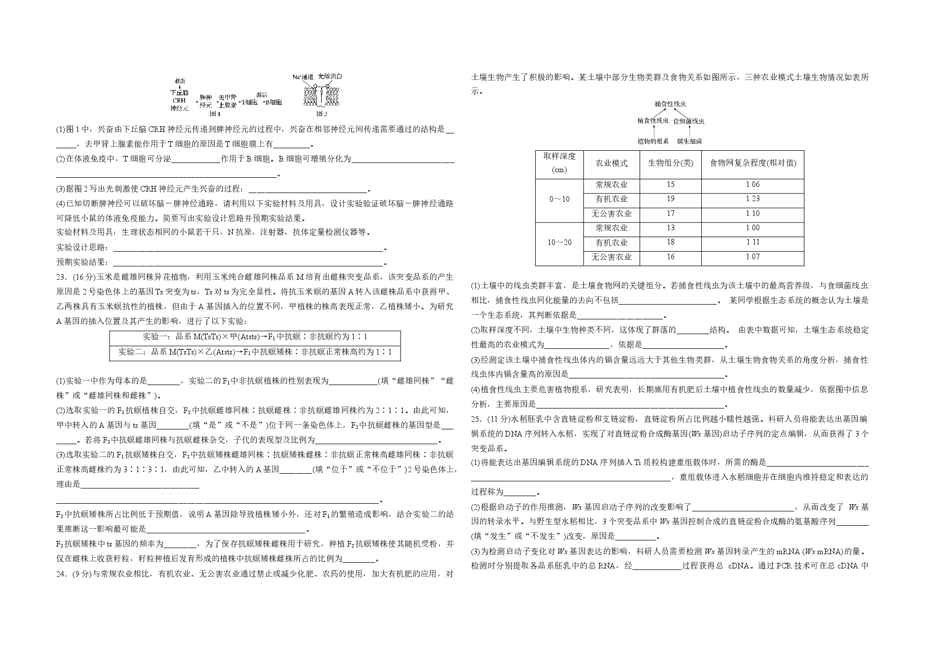 2020年高考真题 生物(山东卷)(原卷版).docx,第4页预览
