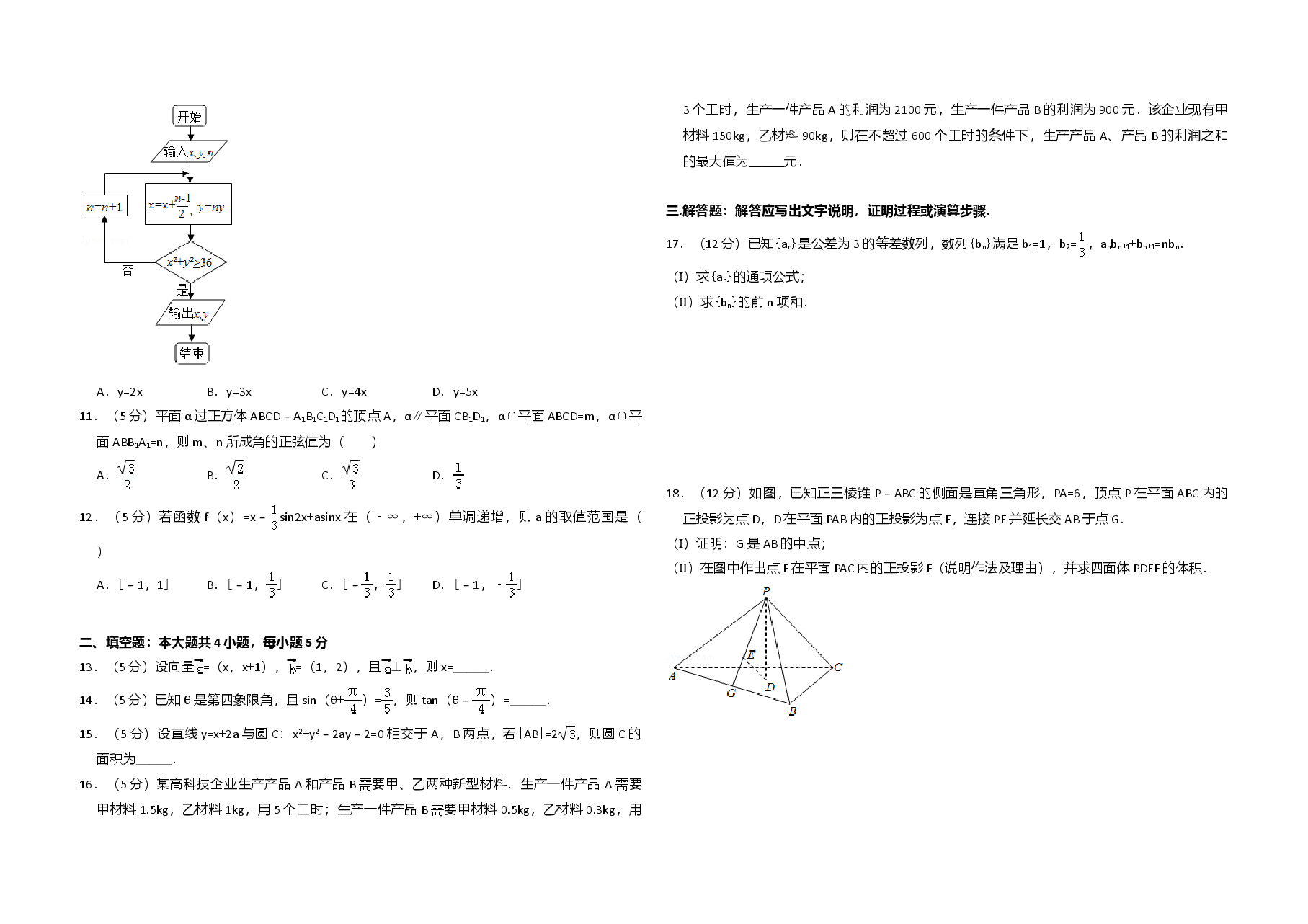 2016年全国统一高考数学试卷(文科)(新课标ⅰ)(含解析版).doc,第2页预览