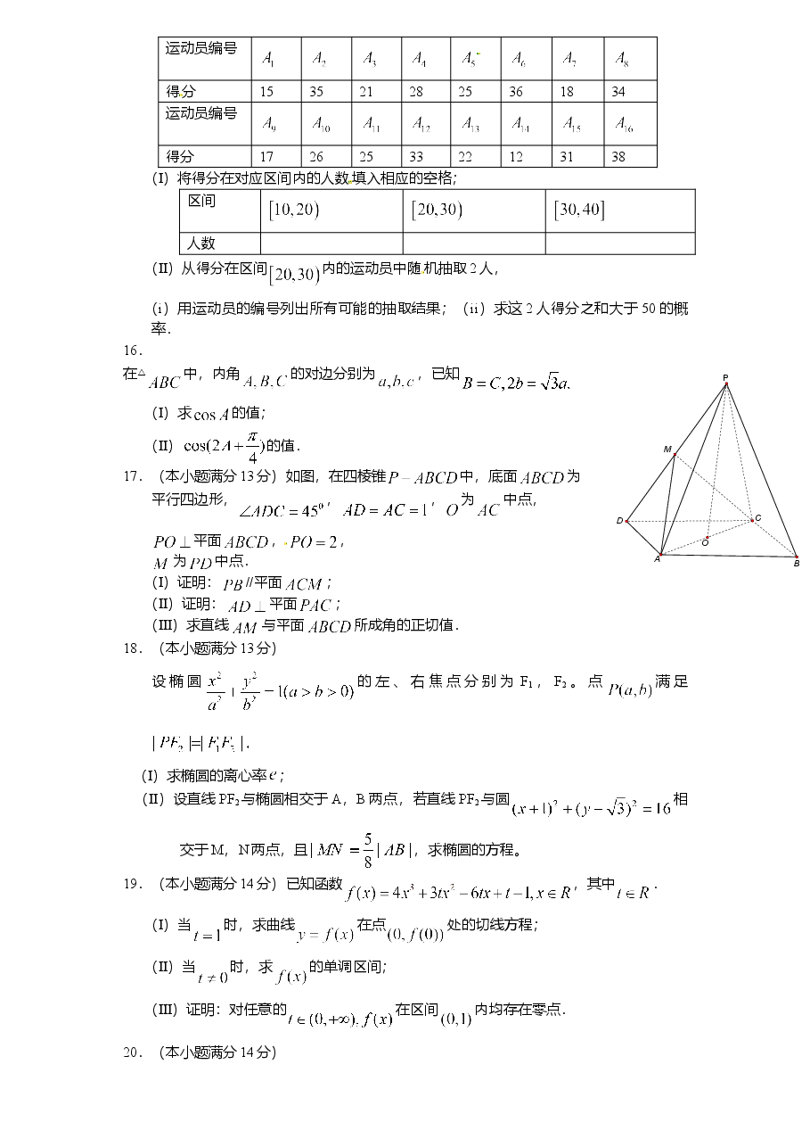 2011年天津高考文科数学试题及答案(Word版).doc,第3页预览