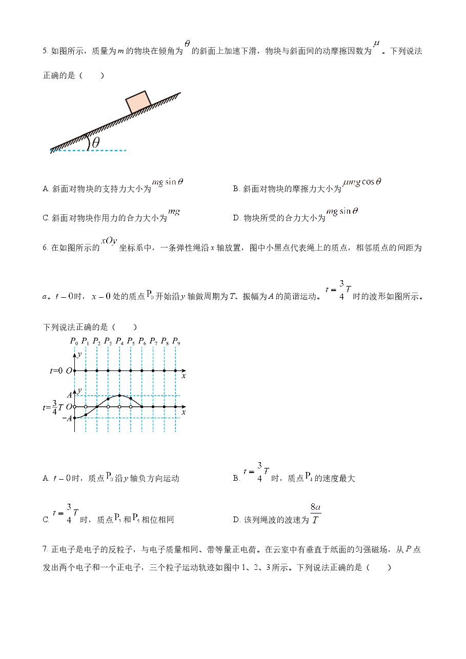 2022年新高考北京物理高考真题(原卷版).docx,第2页预览