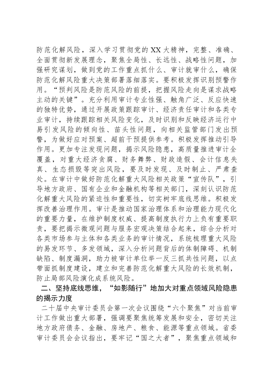 市委书记在2024年调研审计工作座谈会上的讲话.docx,第2页预览