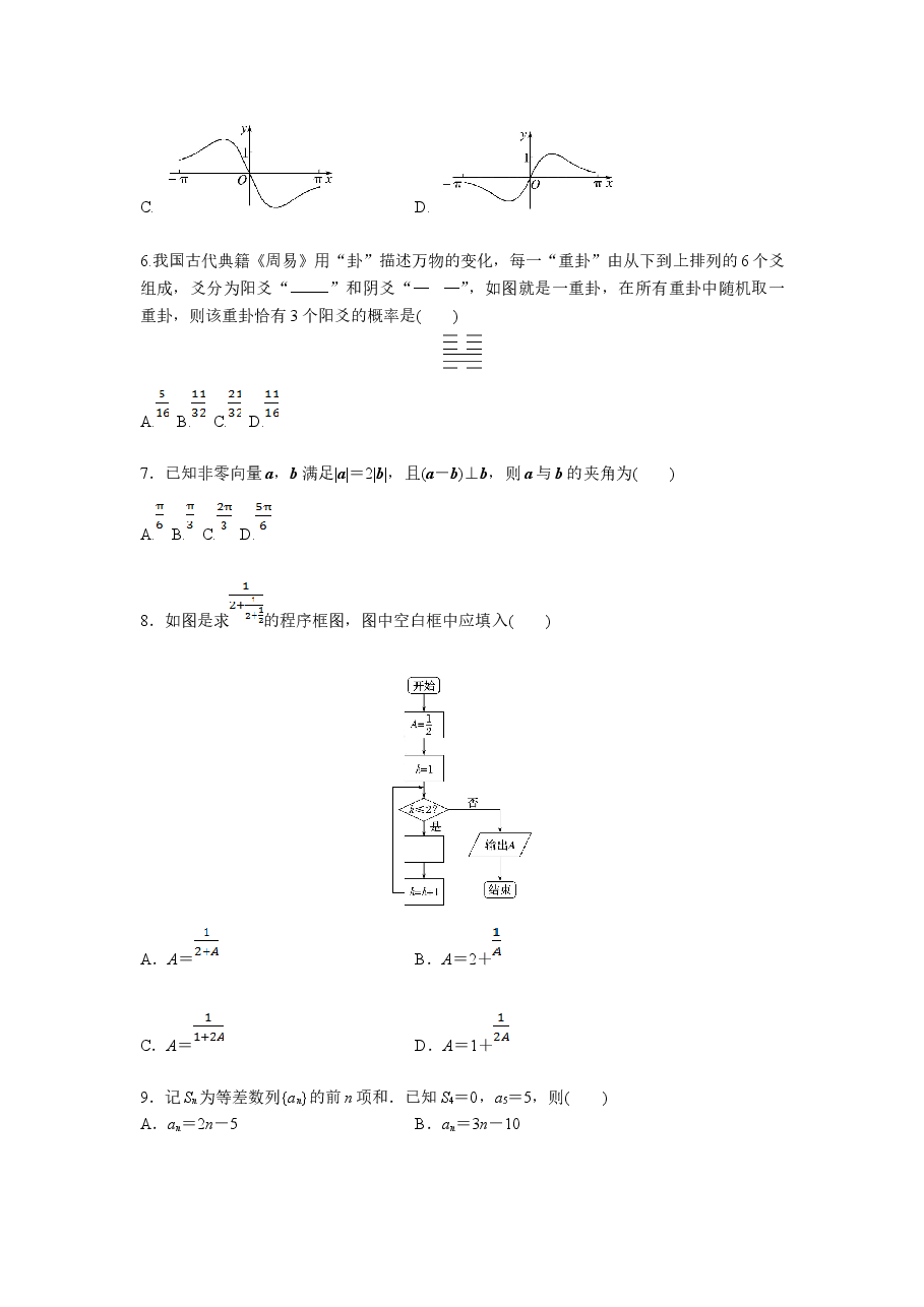 2019年高考真题数学【理】(山东卷)(原卷版).doc,第2页预览