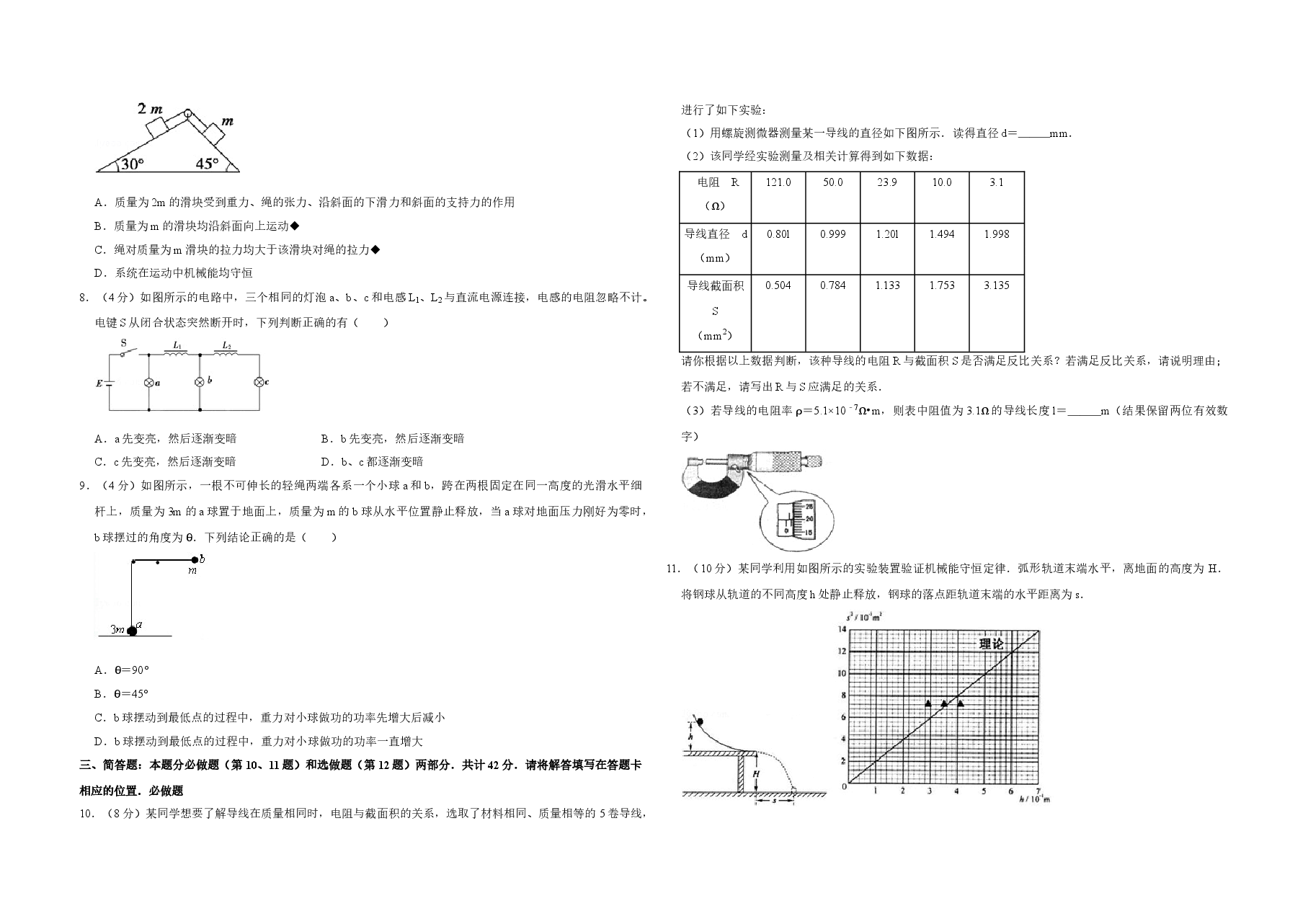 2008年江苏省高考物理试卷   .doc，第2页预览