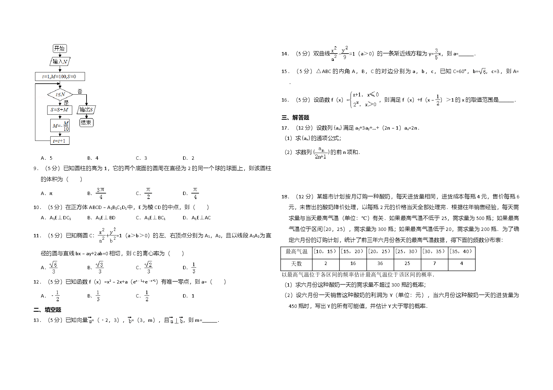 2017年全国统一高考数学试卷(文科)(新课标ⅲ)(含解析版).doc,第2页预览