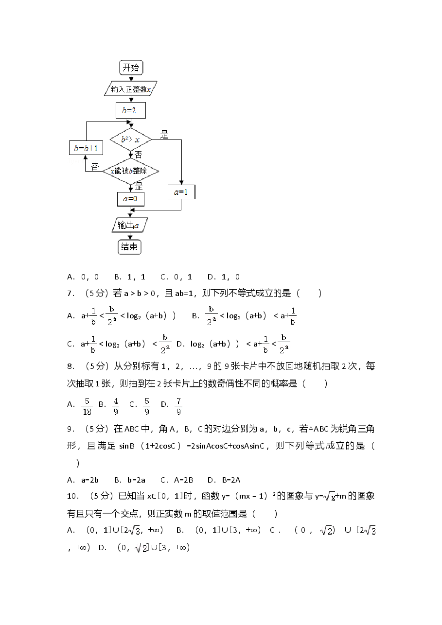 2017年山东省高考数学试卷(理科)word版试卷及解析.doc,第2页预览