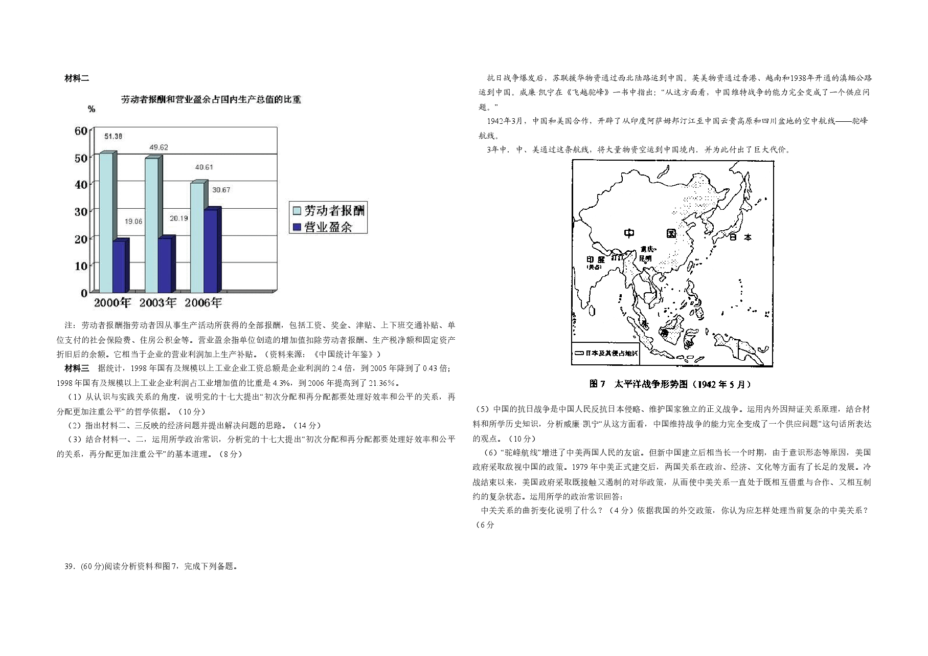 2008年全国统一高考政治试卷(全国卷ⅱ)(含解析版).doc,第2页预览