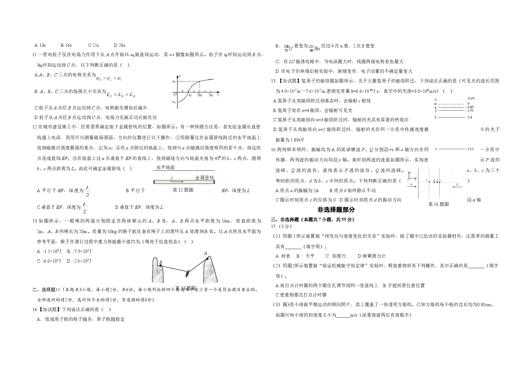 2018年浙江省高考物理【4月】(含解析版).doc,第2页预览