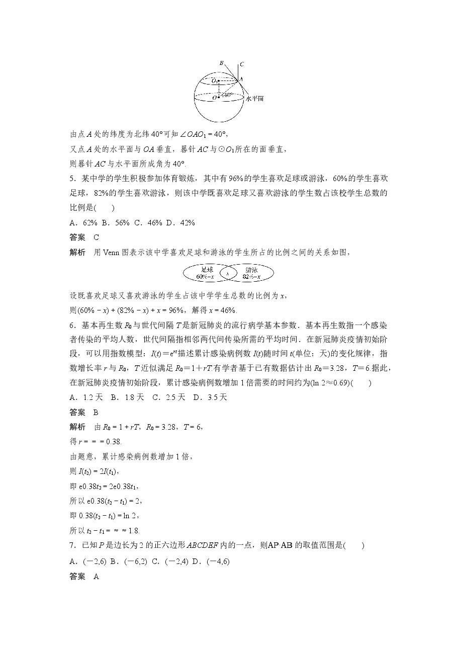 2020年高考真题数学【新高考全国Ⅰ卷】(山东卷)(含解析版).docx,第2页预览