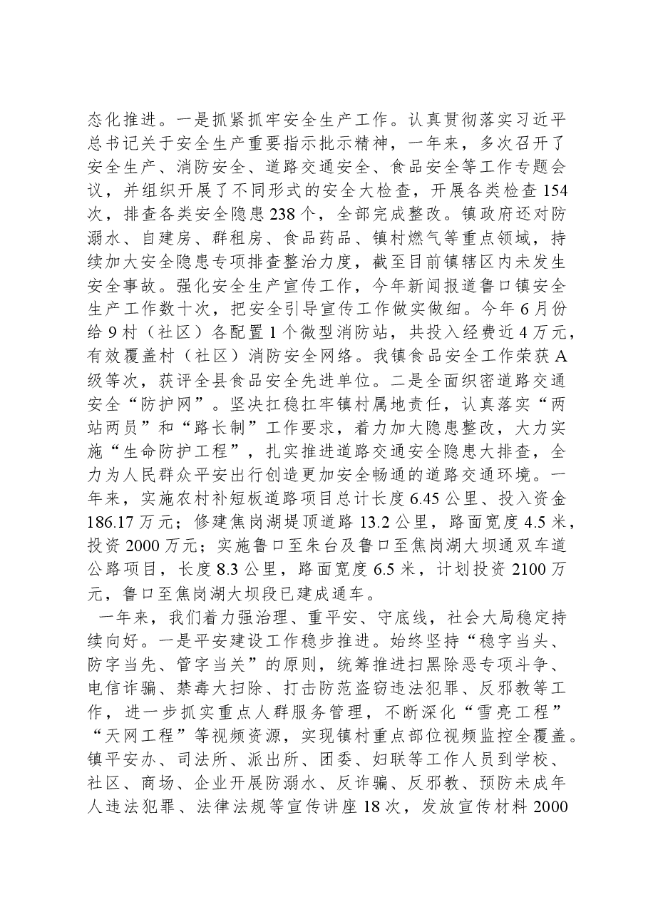 2024年鲁口镇政府工作报告.docx，第4页预览