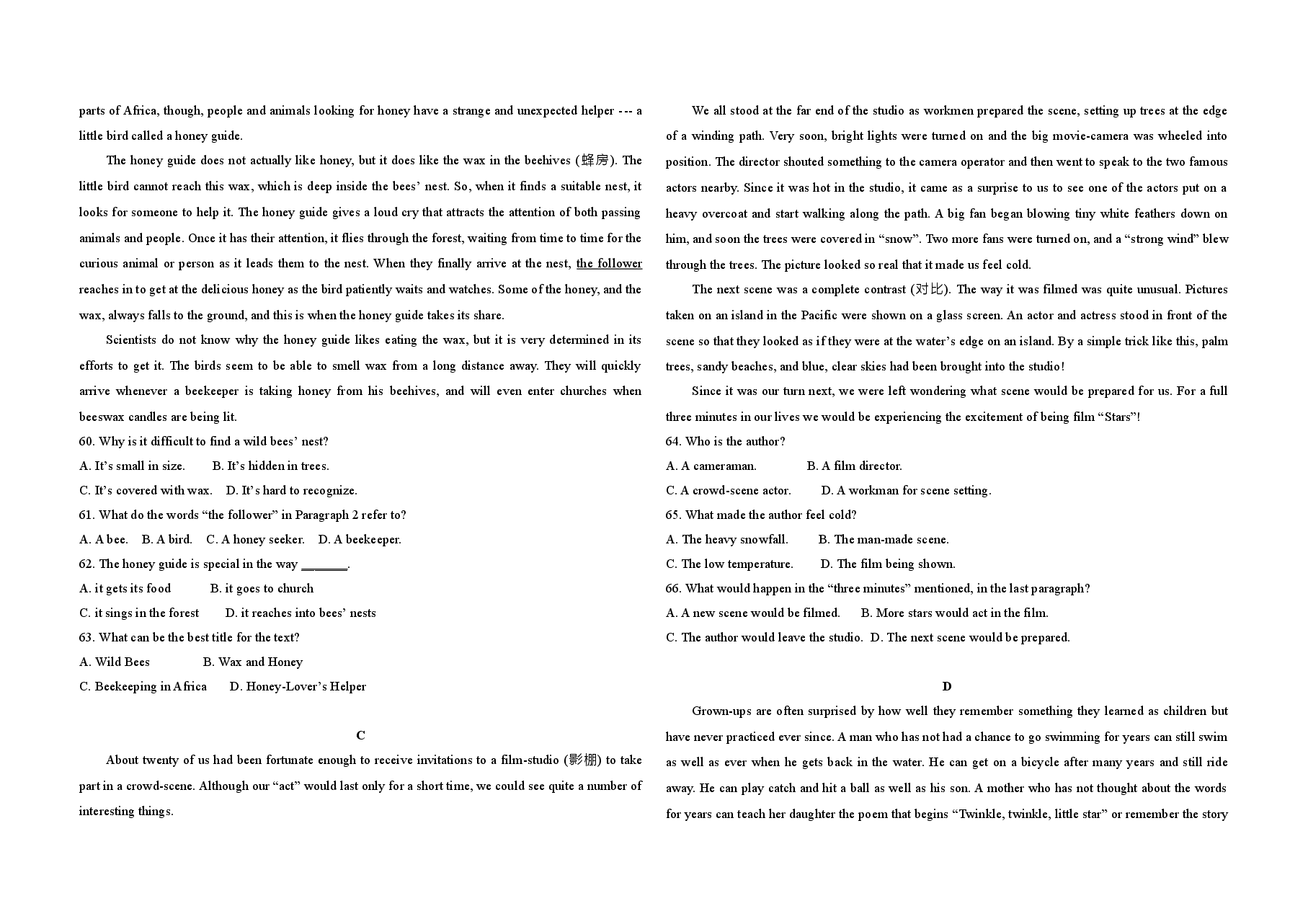 2012年高考英语试卷(新课标)(原卷版).doc,第3页预览
