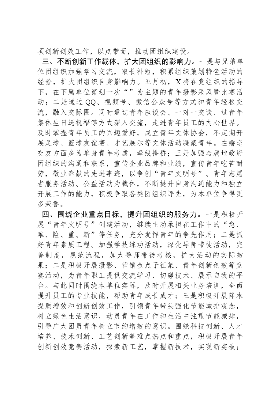 2024年度共青团工作计划(要点).docx,第2页预览