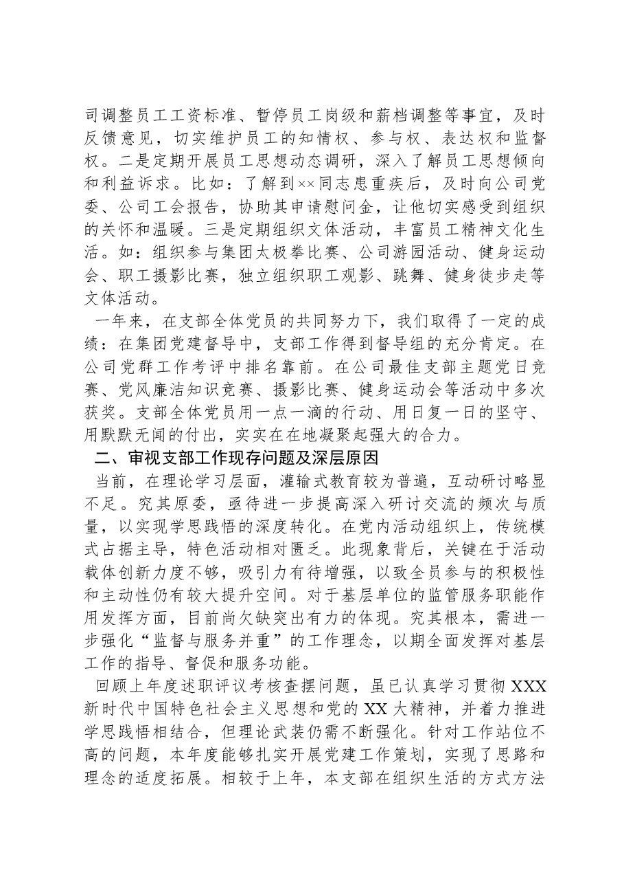 公司党支部书记2024年抓党建述职报告.docx,第3页预览