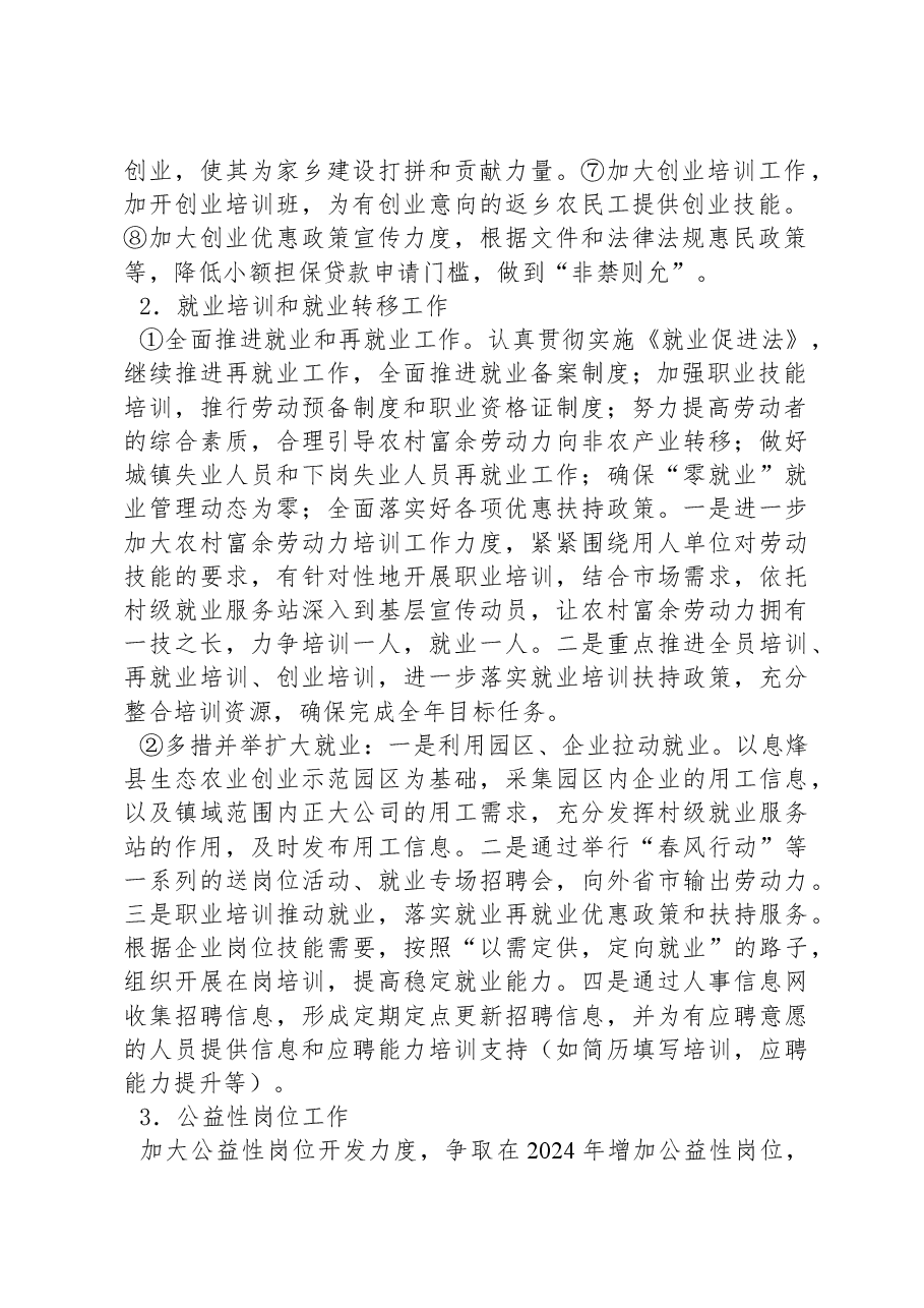 镇公共管理办人社工作2024年工作计划.docx,第2页预览