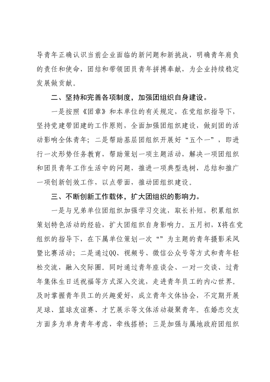 2024年度共青团工作计划（要点）.docx，第2页预览