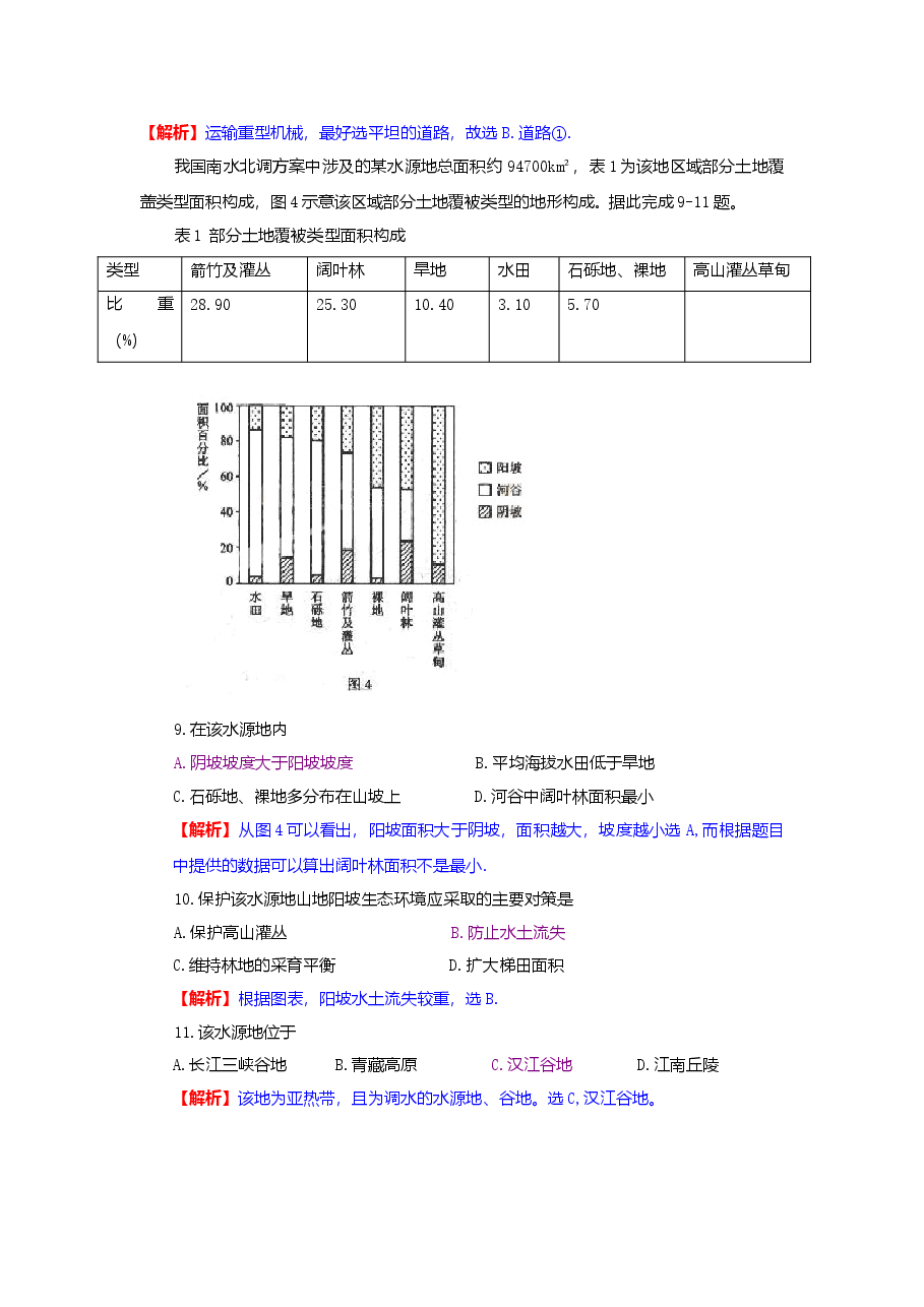 2009年普通高等学校招生全国统一考试【陕西地理真题+答案】.doc,第3页预览