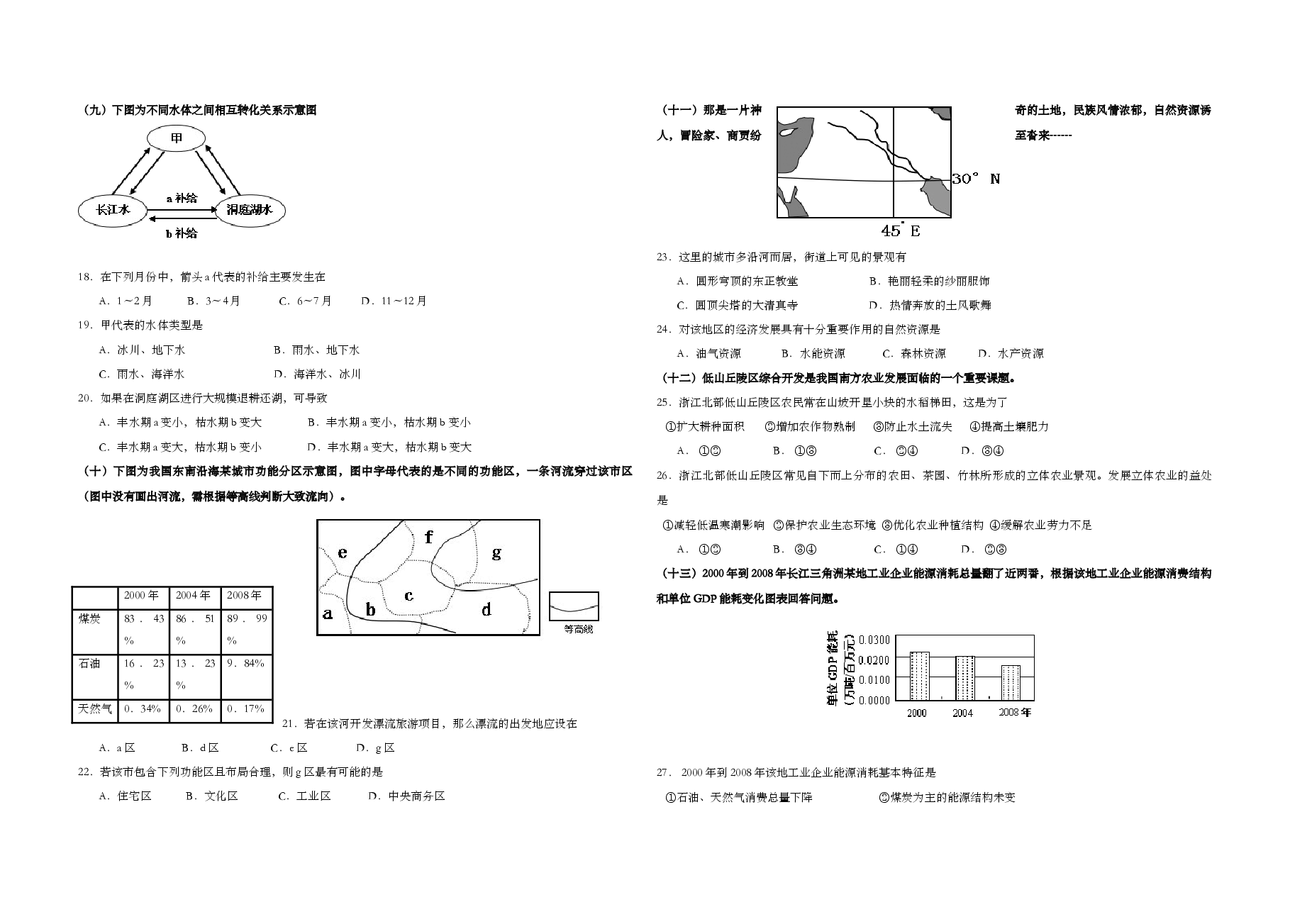 2013年上海市高考地理试题.doc,第3页预览