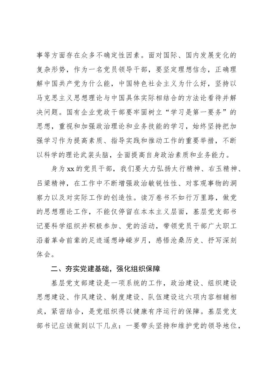 关于国企基层党支部书记应如何履职尽责的思考(集团公司).docx,第2页预览