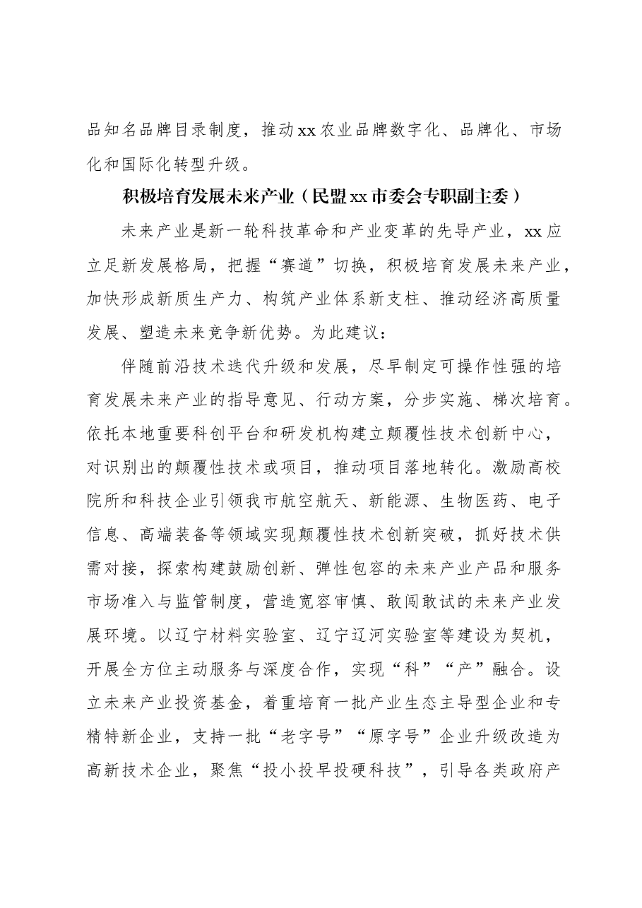 (10篇)各民主党派、工商联、无党派人士代表在政协全会上发言材料汇编.docx,第3页预览