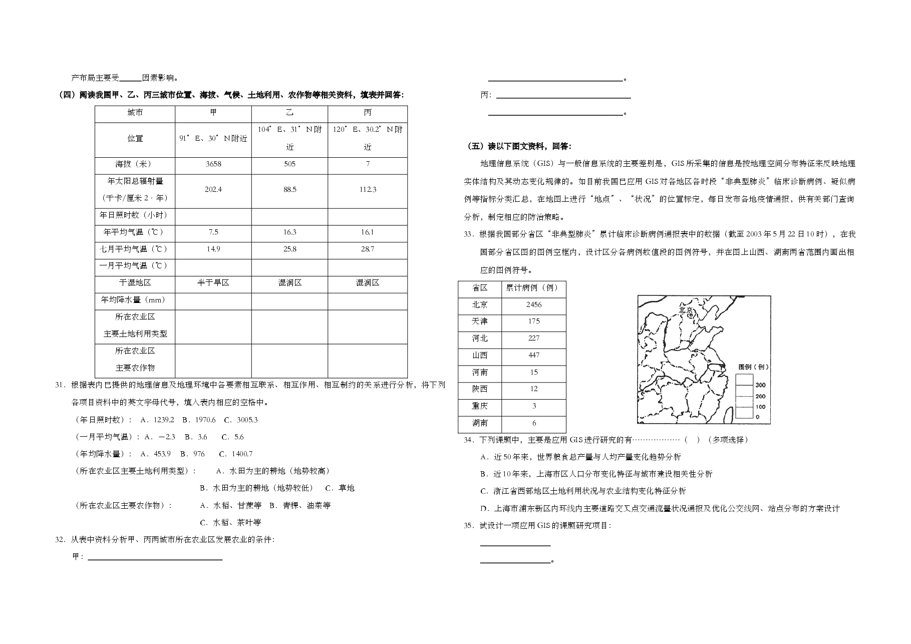 2003年上海市高考地理试题.doc,第3页预览