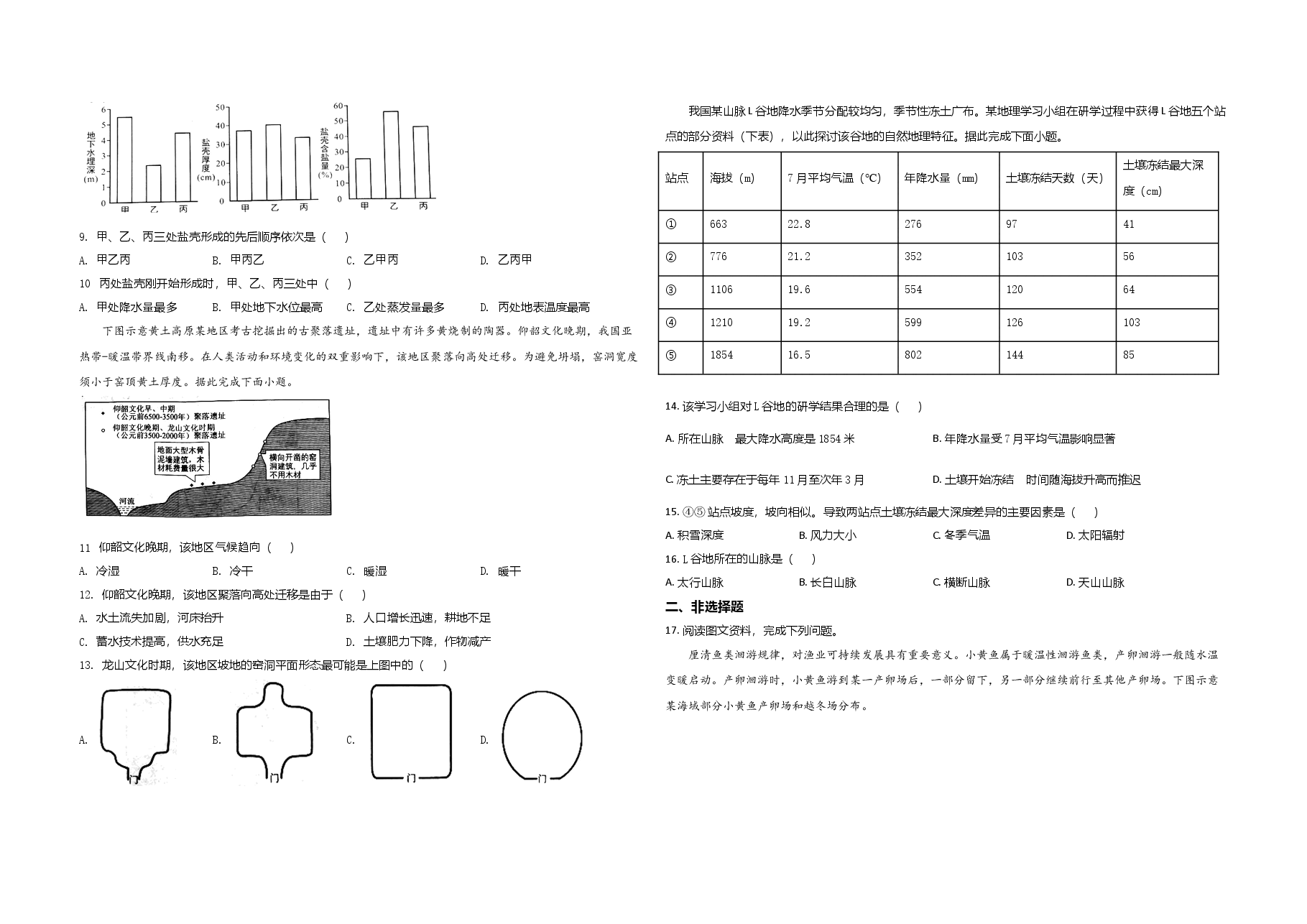 2021年高考地理(福建卷)原卷版.doc,第2页预览