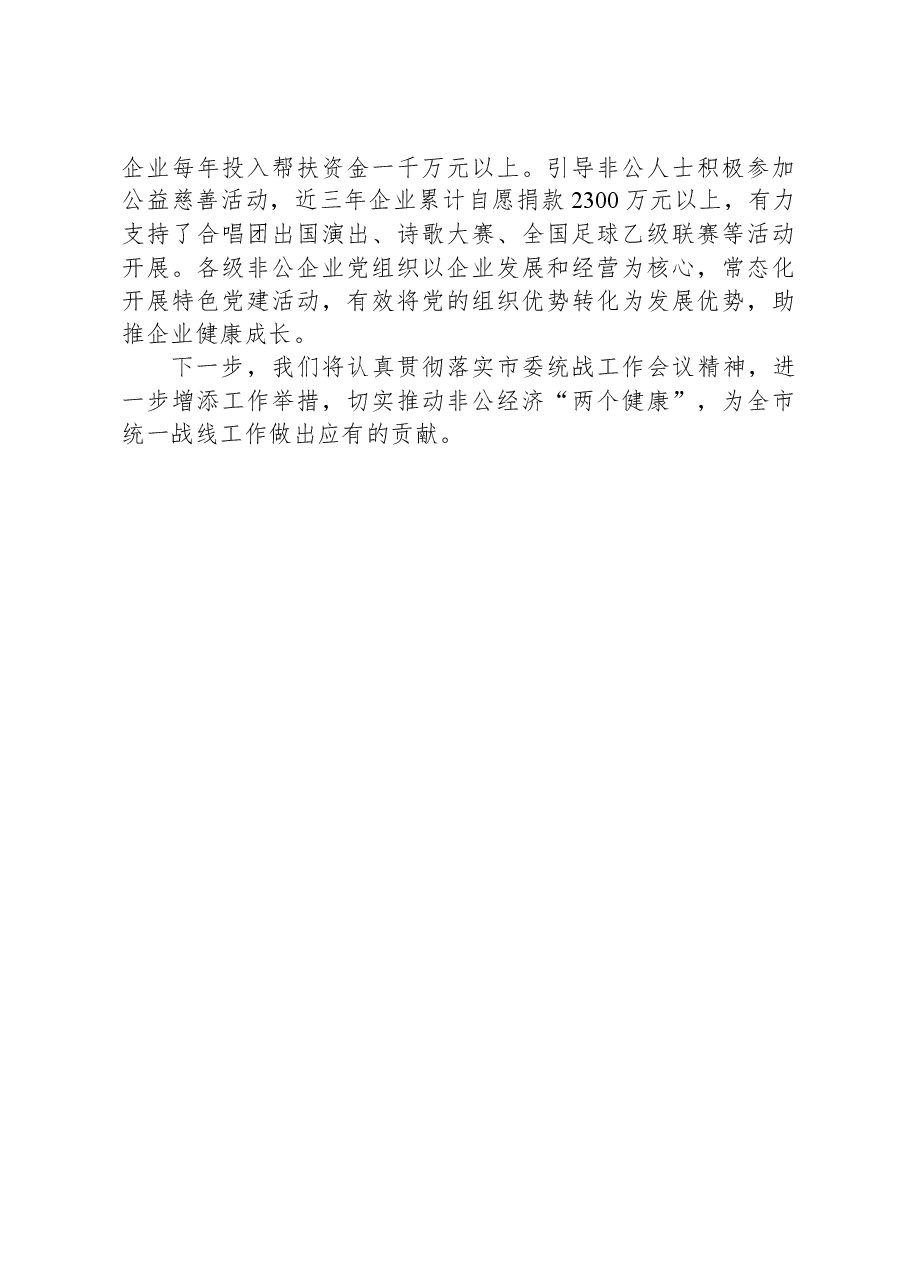 在经济统战工作会议上的汇报发言.docx,第3页预览