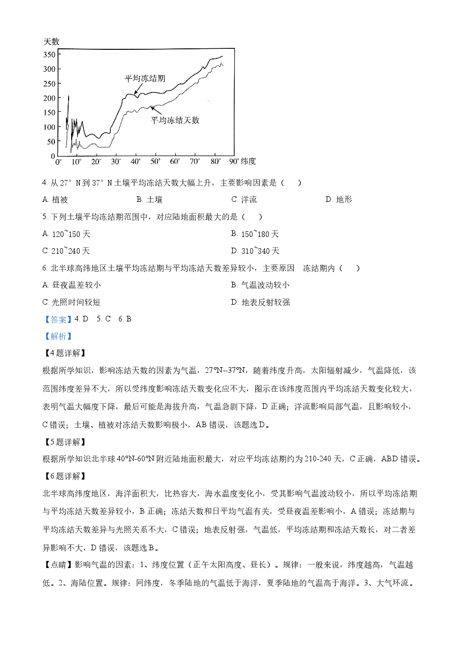 精品解析:2022年福建省高考地理真题(网络收集版)(解析版).docx,第3页预览