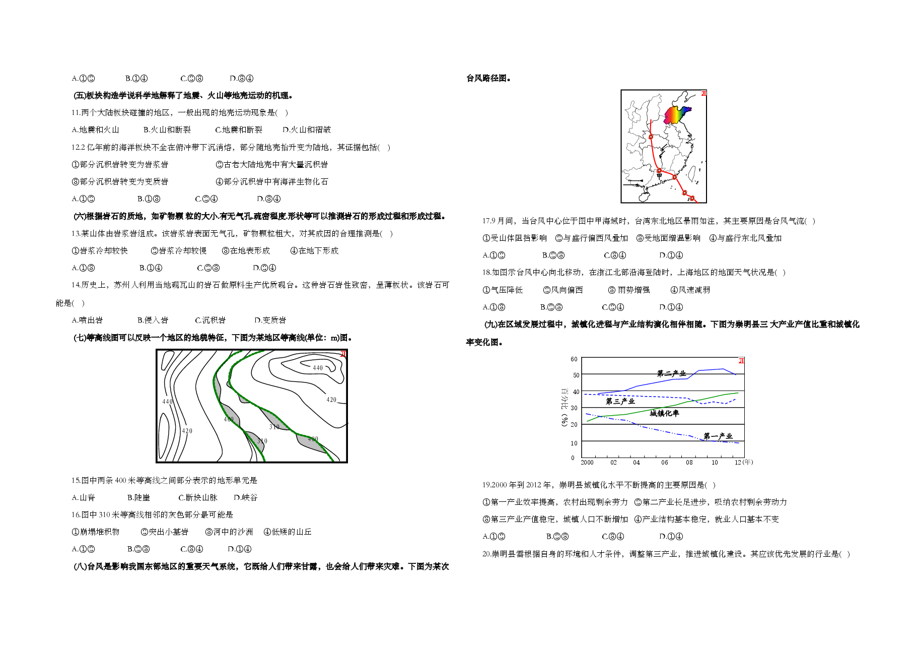 2015年上海市高考地理试题及答案.doc,第2页预览