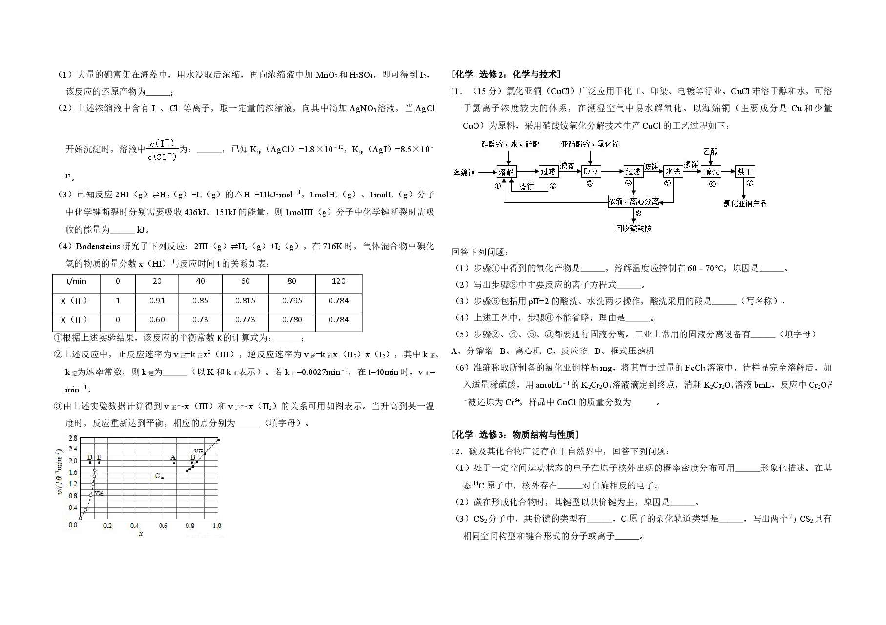 2015年全国统一高考化学试卷(新课标ⅰ)(含解析版)(1).doc,第3页预览