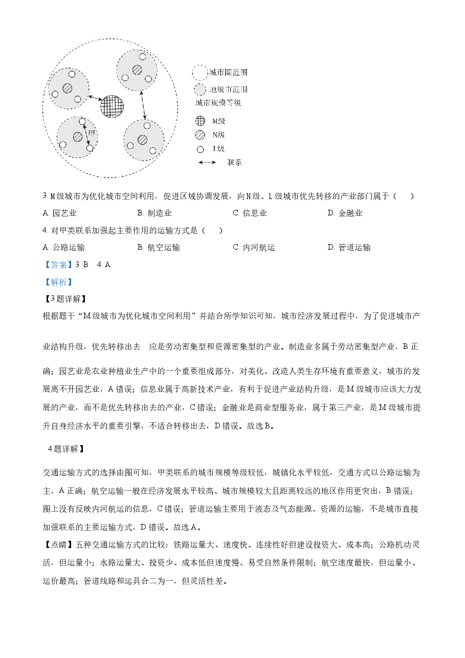 精品解析:2022年重庆高考地理真题(网络收集版)(解析版).docx,第2页预览