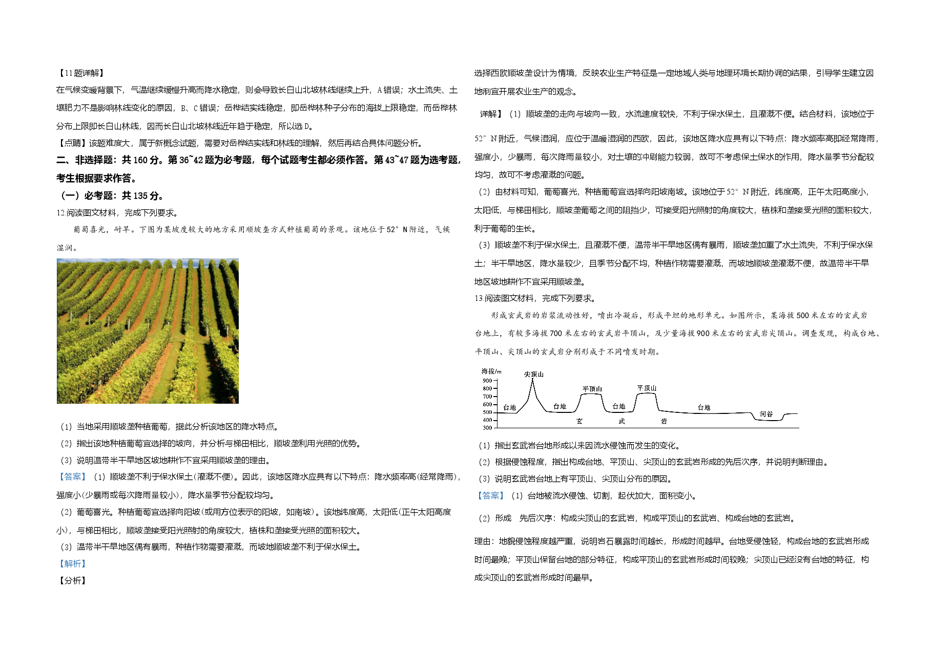 2020年全国统一高考地理试卷(新课标ⅰ)(含解析版)(1).doc,第3页预览