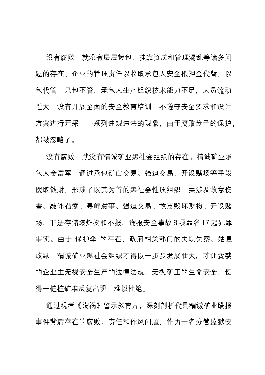 观看警示教育片《瞒祸》心得体会.docx，第2页预览