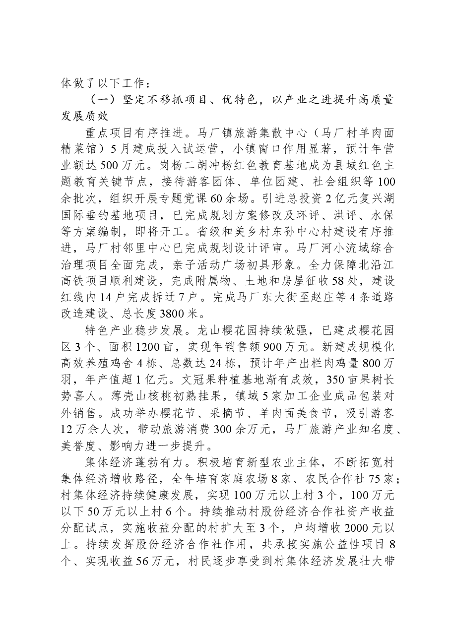 2024年马厂镇政府工作报告.docx,第2页预览