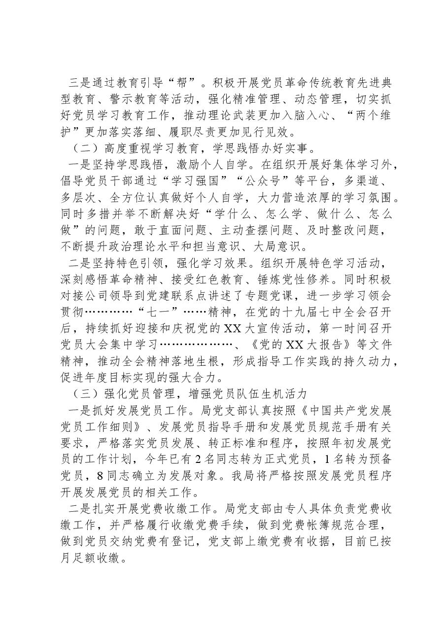 县应急管理局党支部书记202X年抓党建工作述职报告.docx,第2页预览