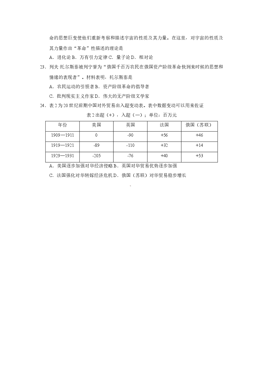 2015年高考福建卷(文综历史部分)(含答案).doc,第3页预览