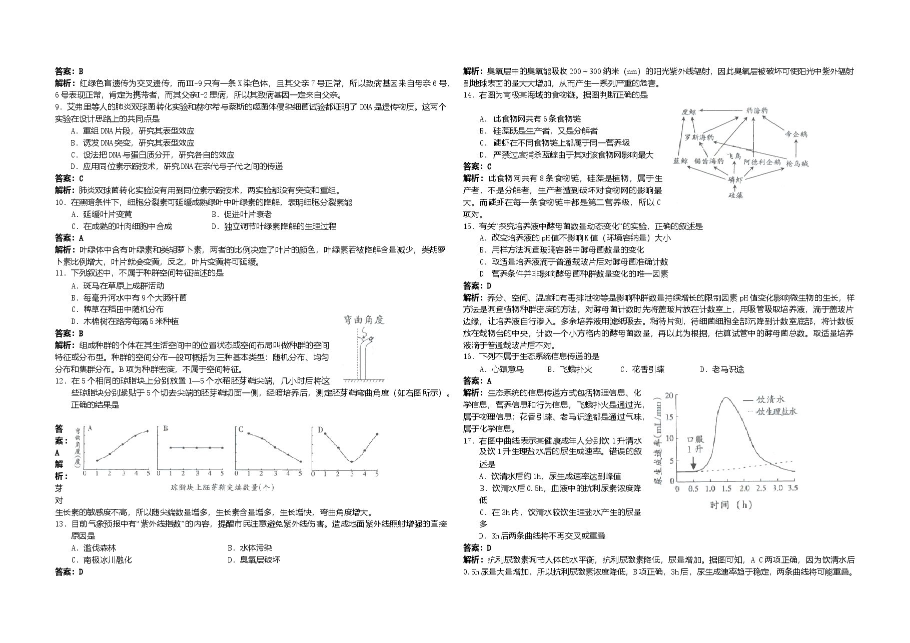 2009年广东高考生物试题及答案.doc,第2页预览