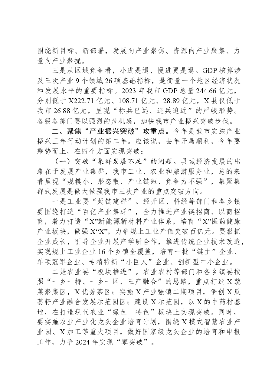 在全市新春第一会上的总结讲话提纲.docx,第3页预览