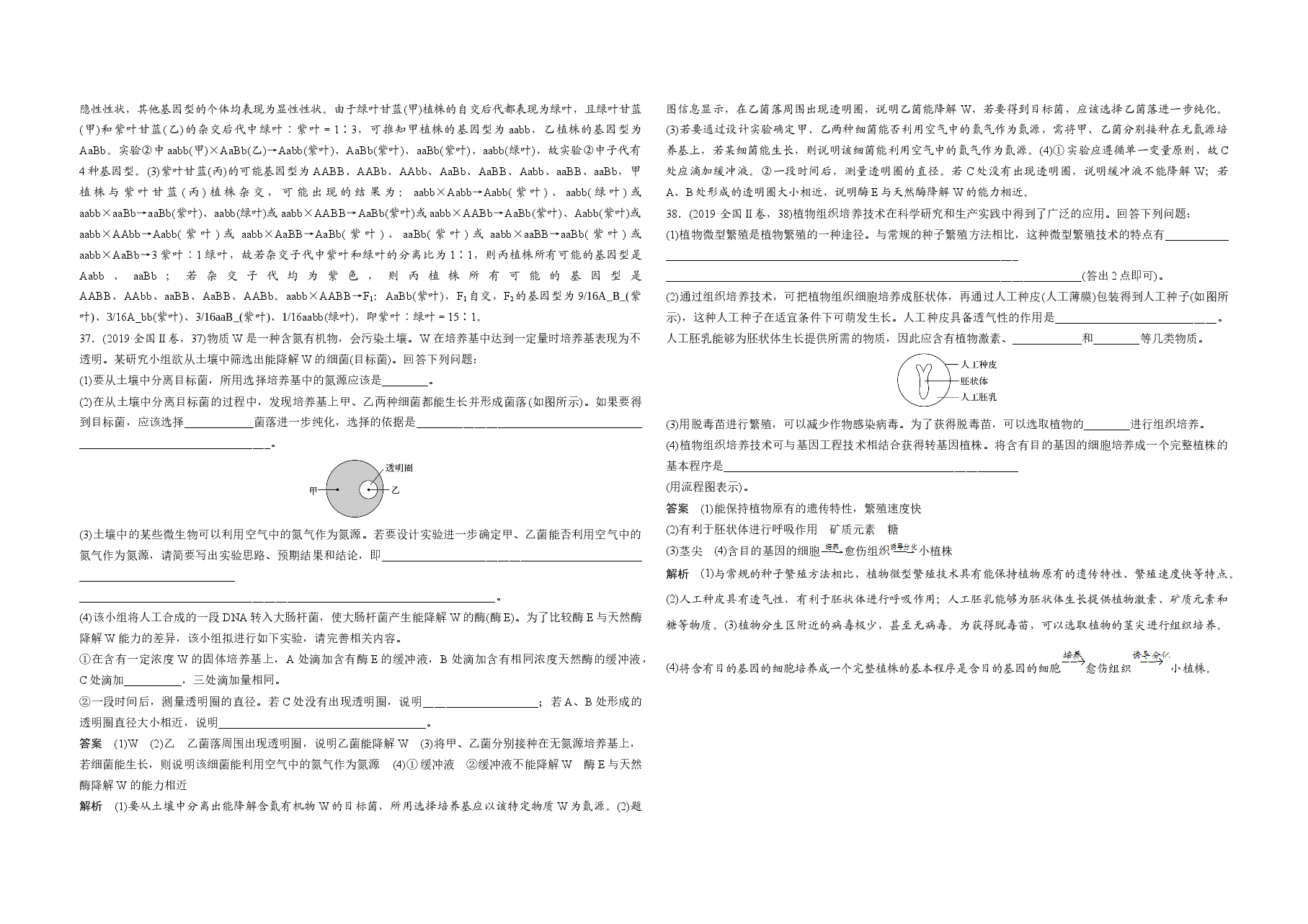 2019年全国统一高考生物试卷(新课标ⅱ)(含解析版).docx,第3页预览
