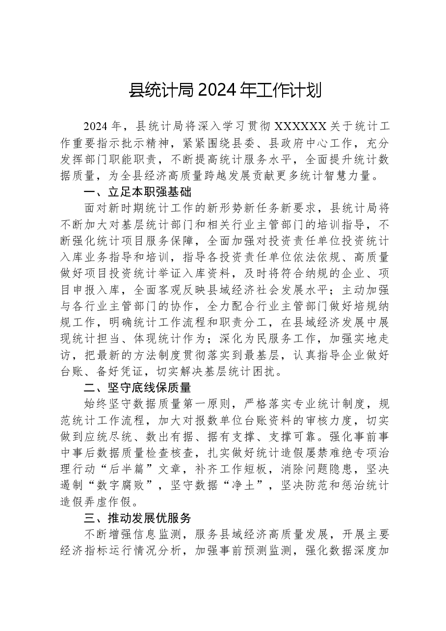 县统计局2024年工作计划01.docx，第1页预览