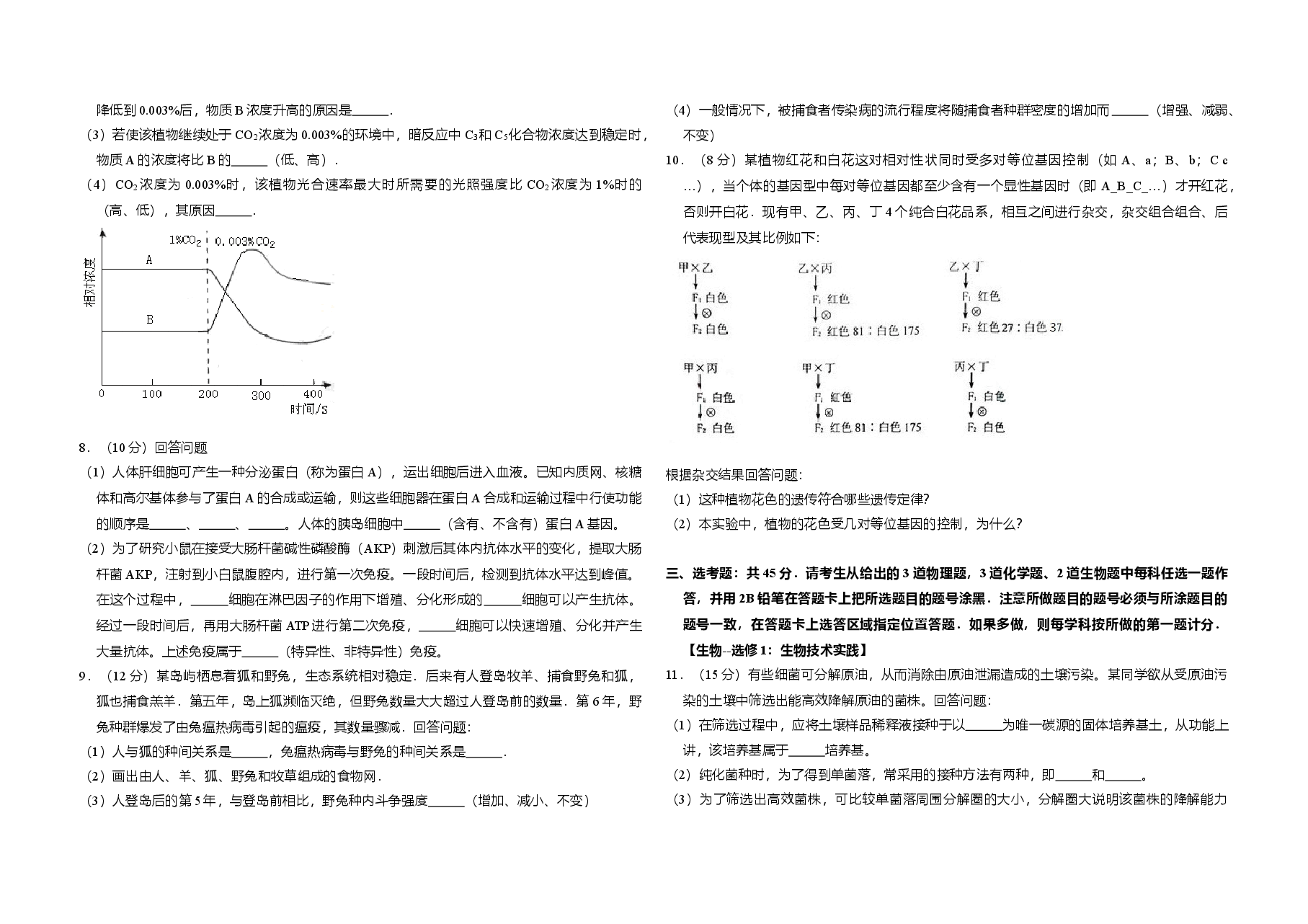 2011年全国统一高考生物试卷(新课标)(原卷版).doc,第2页预览