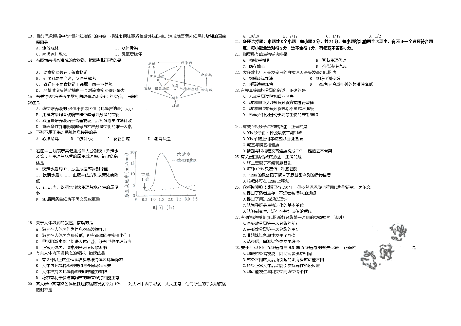 2009年广东高考生物(原卷版).doc,第2页预览