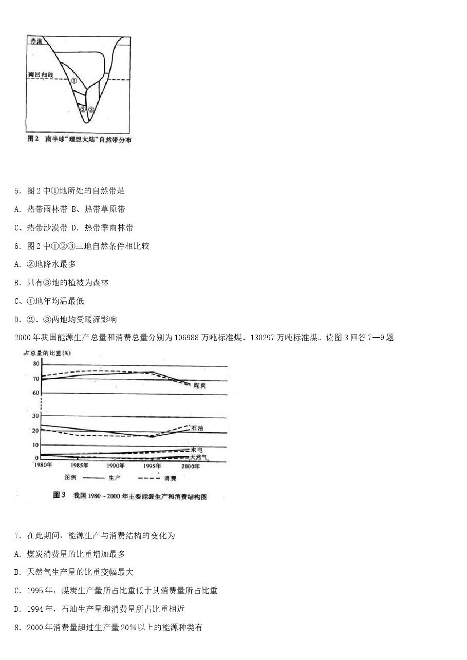 2003年海南高考文综真题及答案.doc,第2页预览