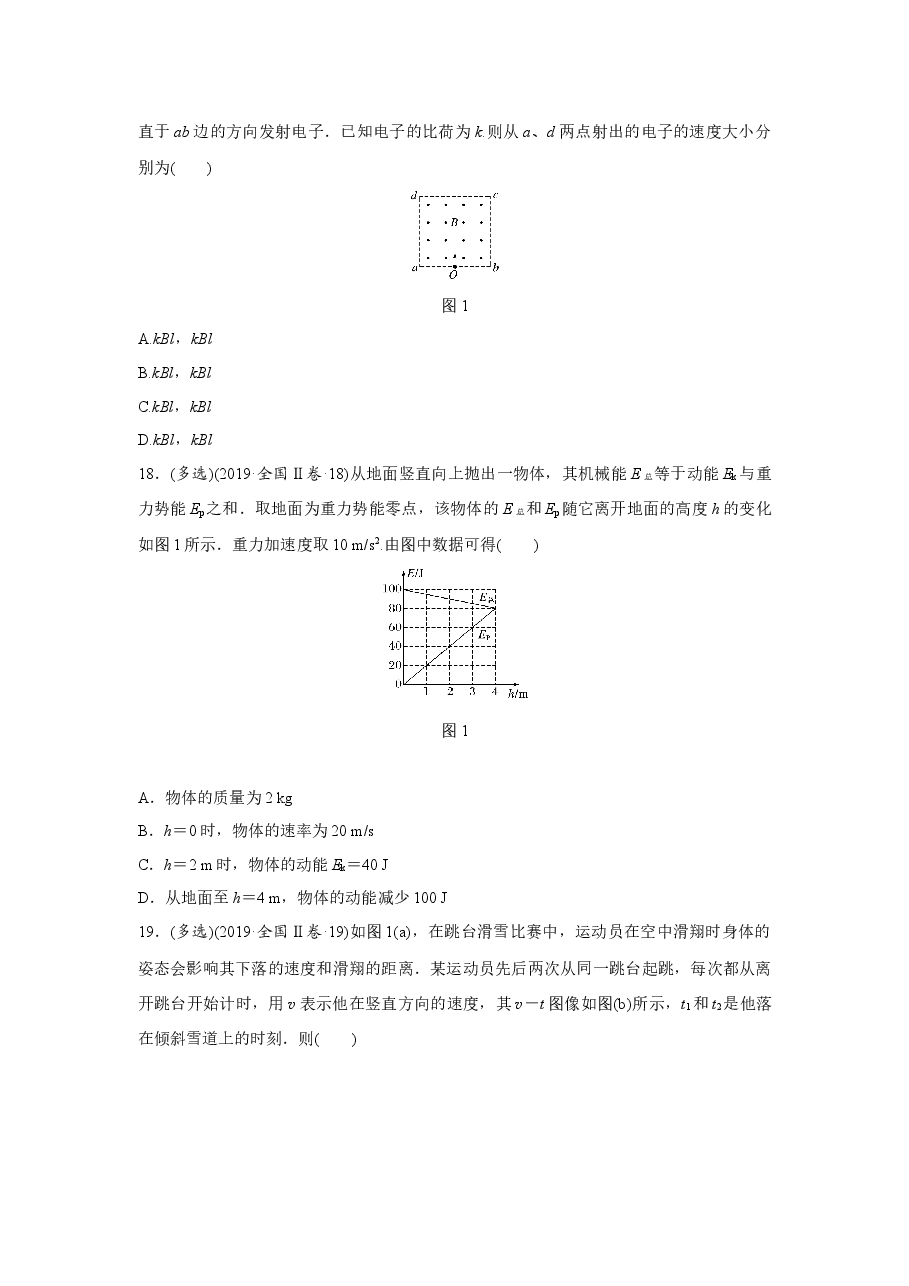 2019年全国统一高考物理试卷(新课标ⅱ)(原卷版).docx,第2页预览