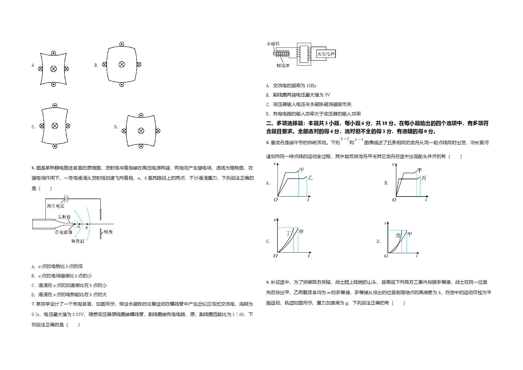 2021年广东高考物理（原卷版）.doc，第2页预览