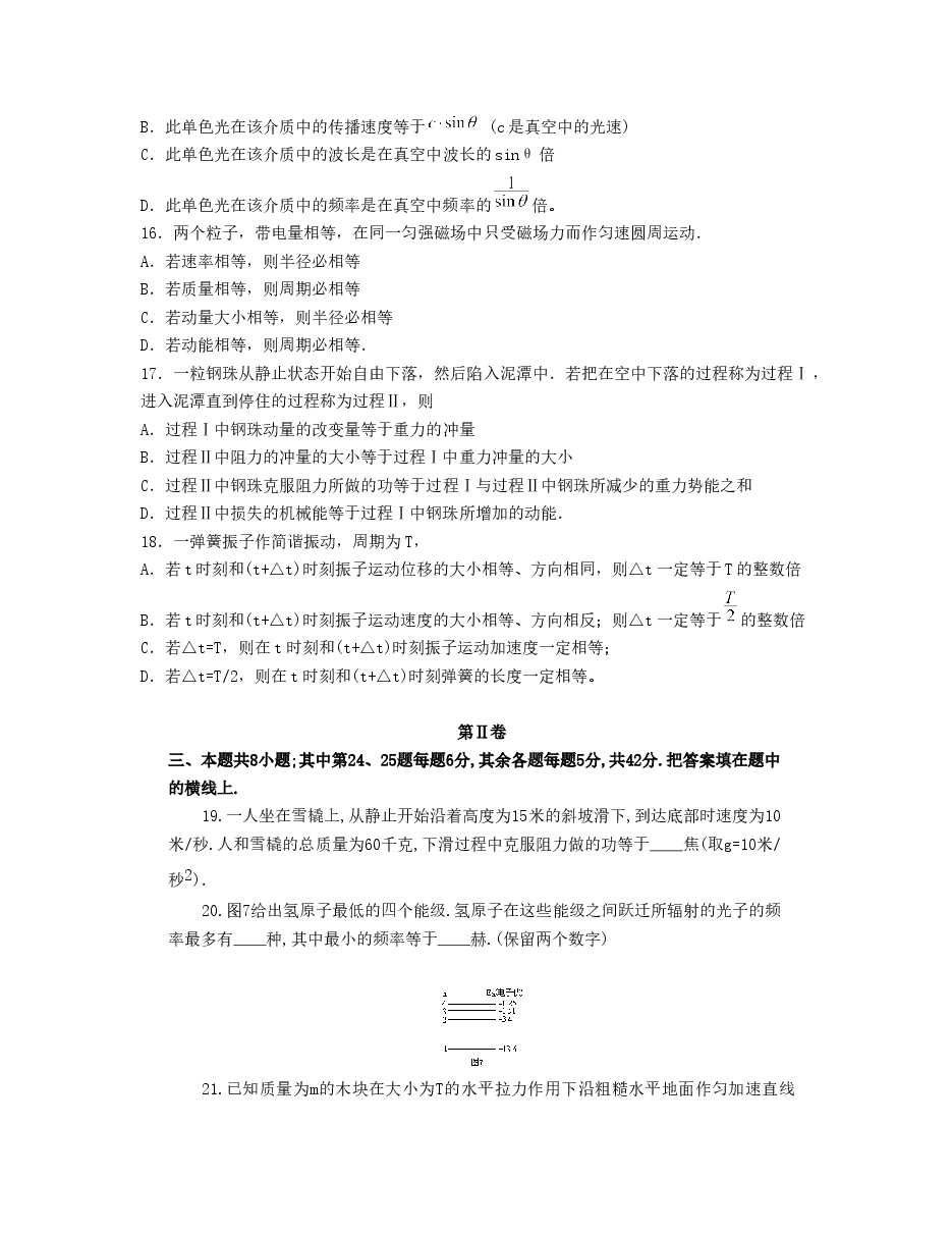 1995年江苏高考物理真题及答案.doc，第4页预览