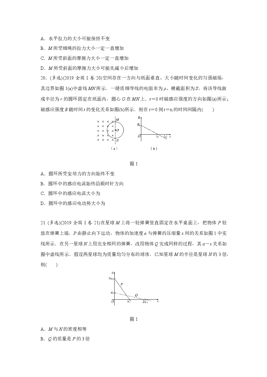 2019年全国统一高考物理试卷(新课标ⅰ)(原卷版).docx,第3页预览