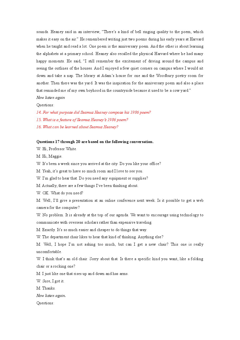 2021年1月上海高考英语真题试卷(含summary,翻译,作文,听力原文).doc,第3页预览