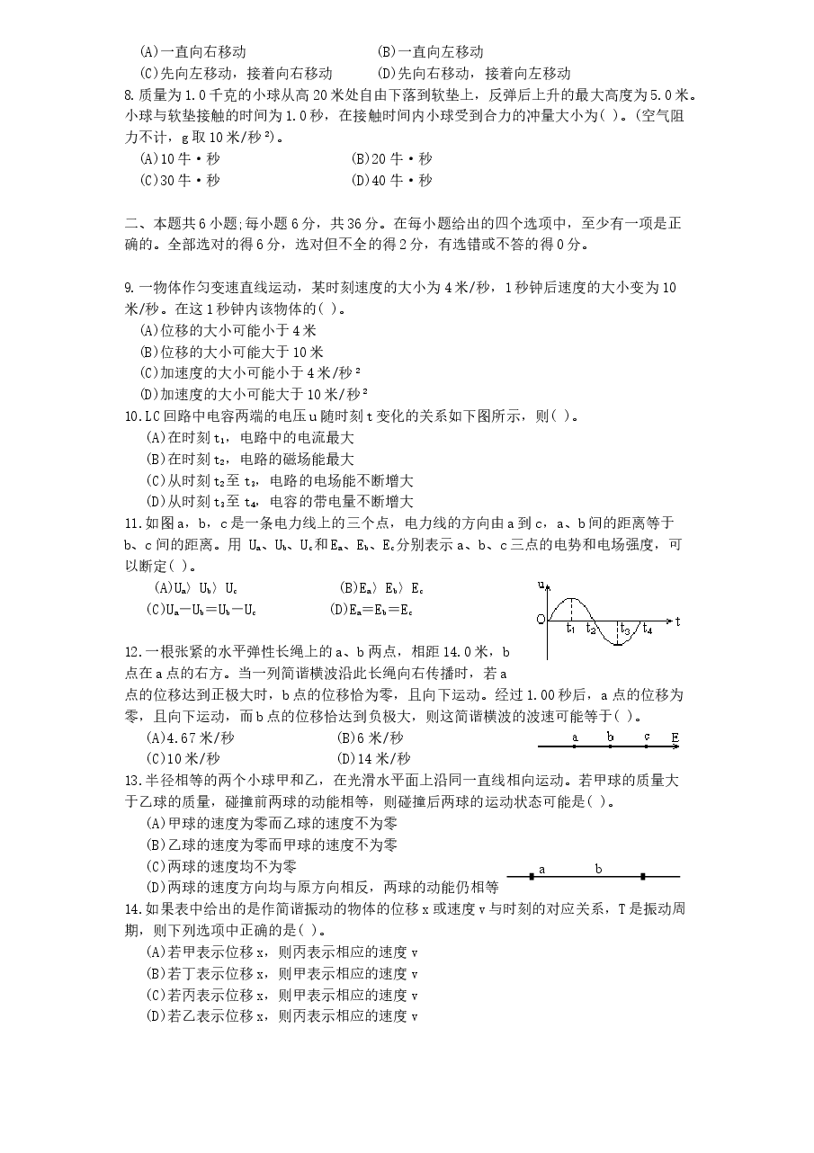 1996年内蒙古高考物理真题及答案.doc,第2页预览